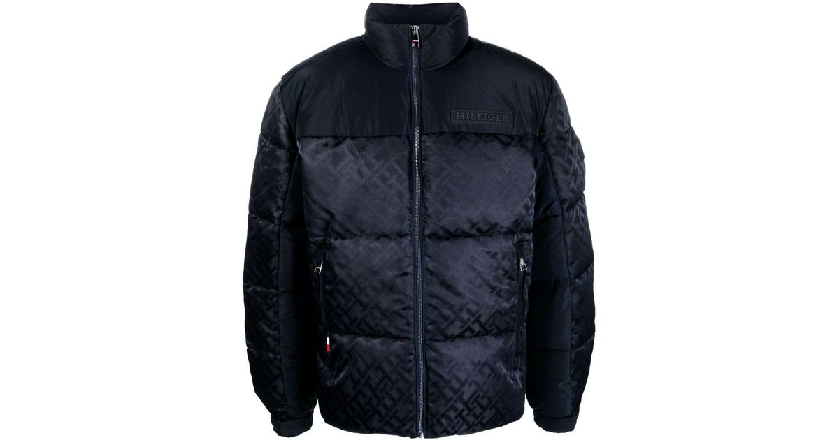 Tommy Hilfiger monogram-print zip-up Padded Jacket - Farfetch