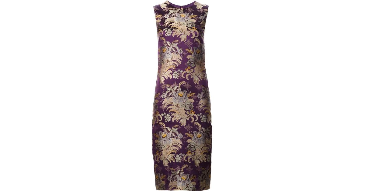 ralph lauren purple floral dress Lauren Ralph Lauren Purple Floral Midi Dress