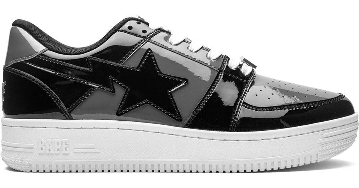 A Bathing Ape Bapesta Low M2 Sneakers in Black for Men | Lyst