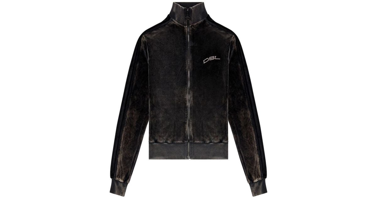 DIESEL F-kinigli クロップドジャケット ブラック | Lyst