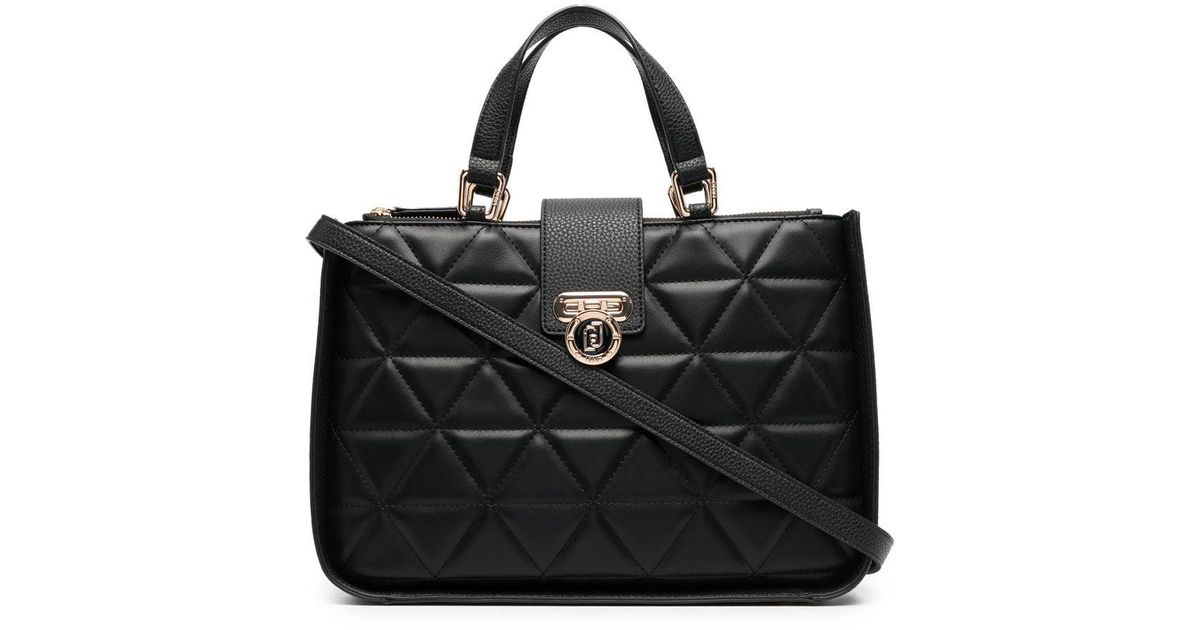 Liu Jo Diamondquilt Tote Bag in Black Lyst Australia