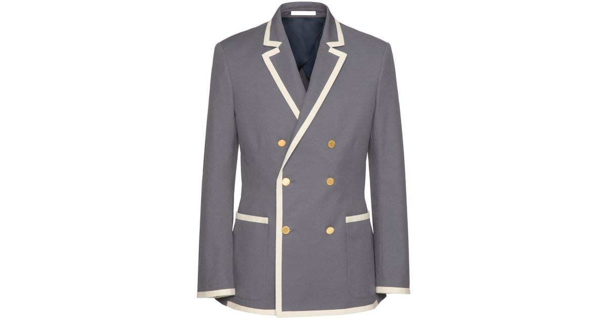 Valentino peak lapels double-breasted blazer - Blue