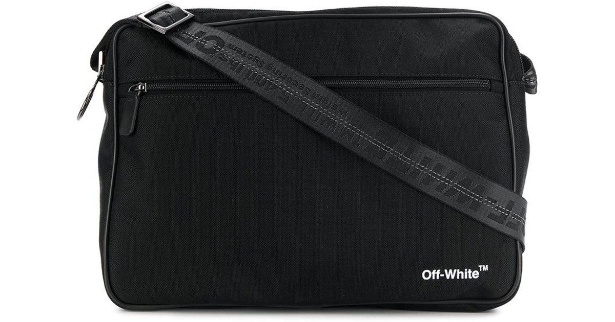 off white shoulder bag black