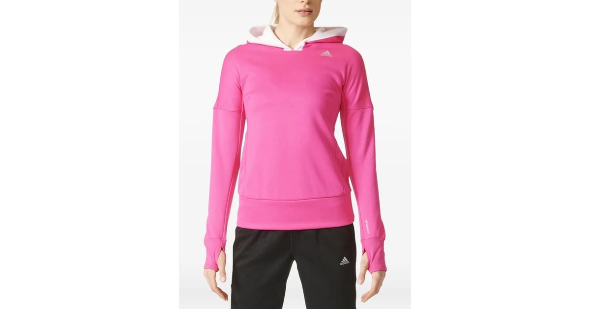 Adidas Womens Adidas Response Climawarm Adidas Response Climawarm Astro Hoodie In Pink Lyst UK