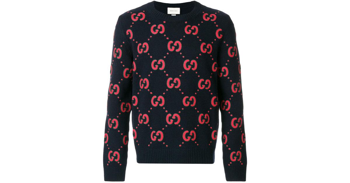 black and red gucci sweater