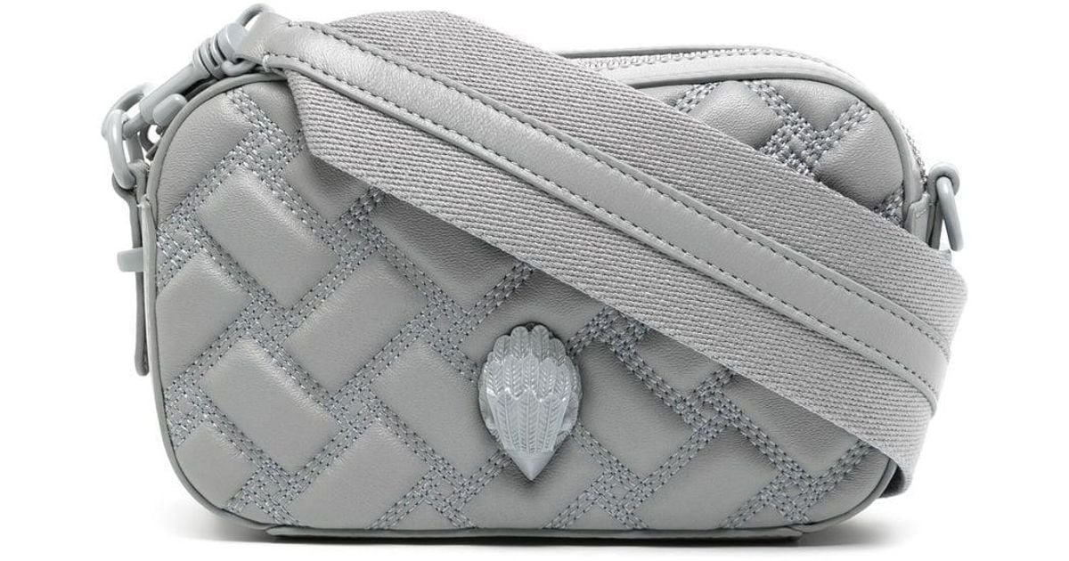 Kurt Geiger Leather Kensington Camera Bag in Grey (Grey) Lyst Canada
