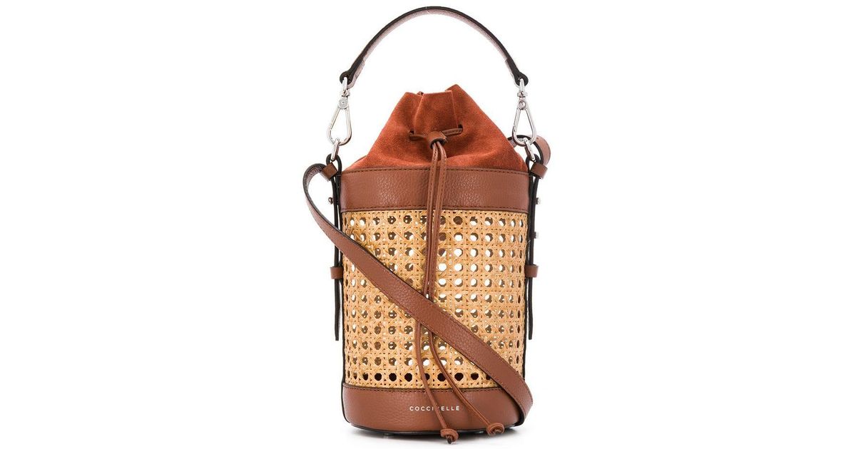 Coccinelle Woven Bucket Bag | Lyst