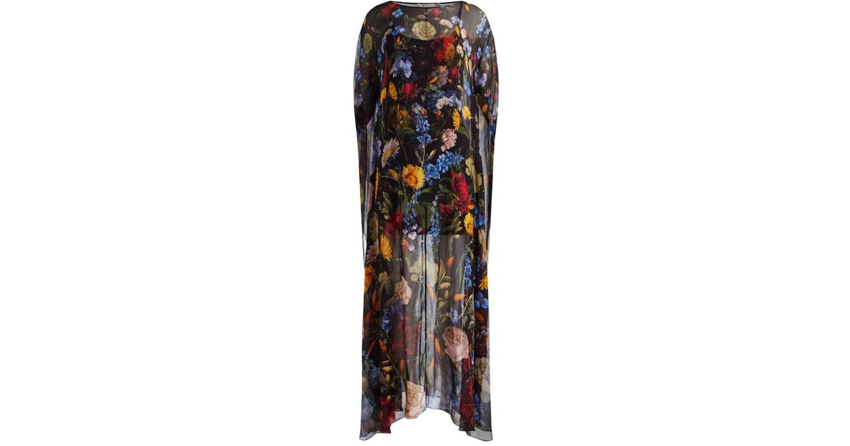 chinese dress ladies Beige Cape Aline Cotton Maxi Dress – shopaleena