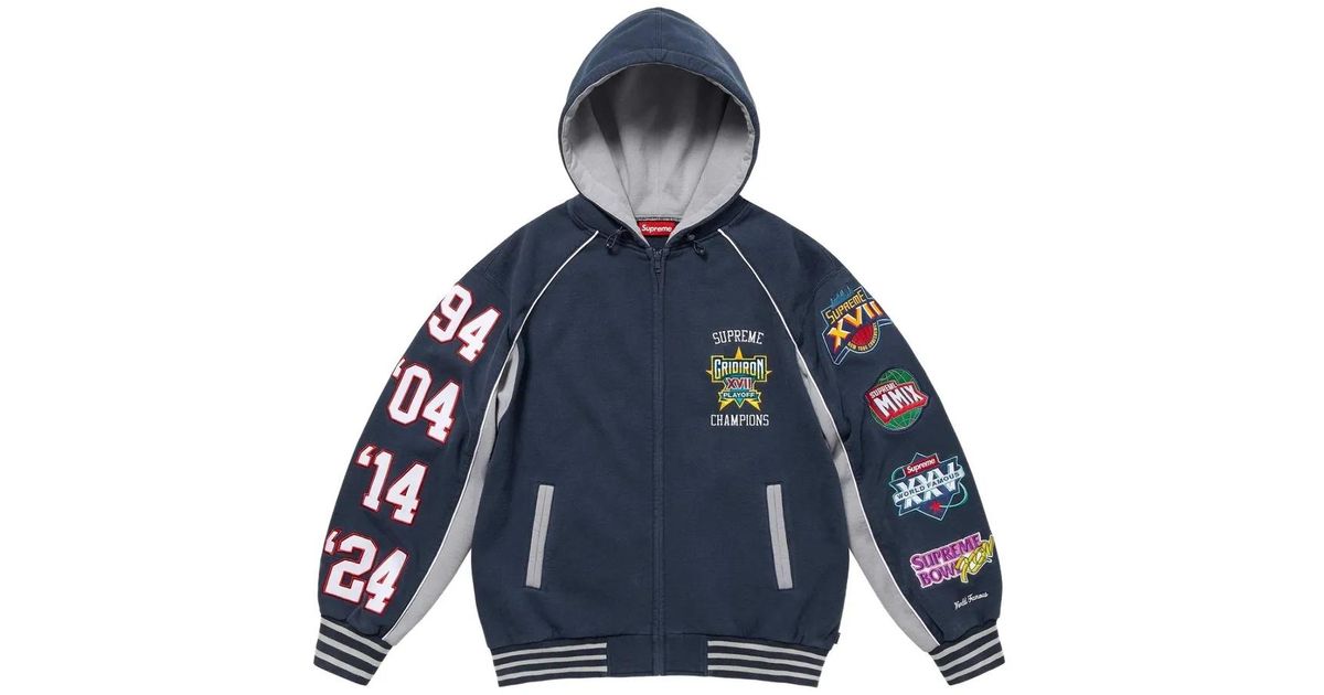 supreme-blue-Playoffs-Zip-Up-