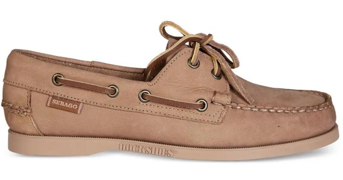 Sebago Docksides Portland ヌバックローファー ブラウン | Lyst