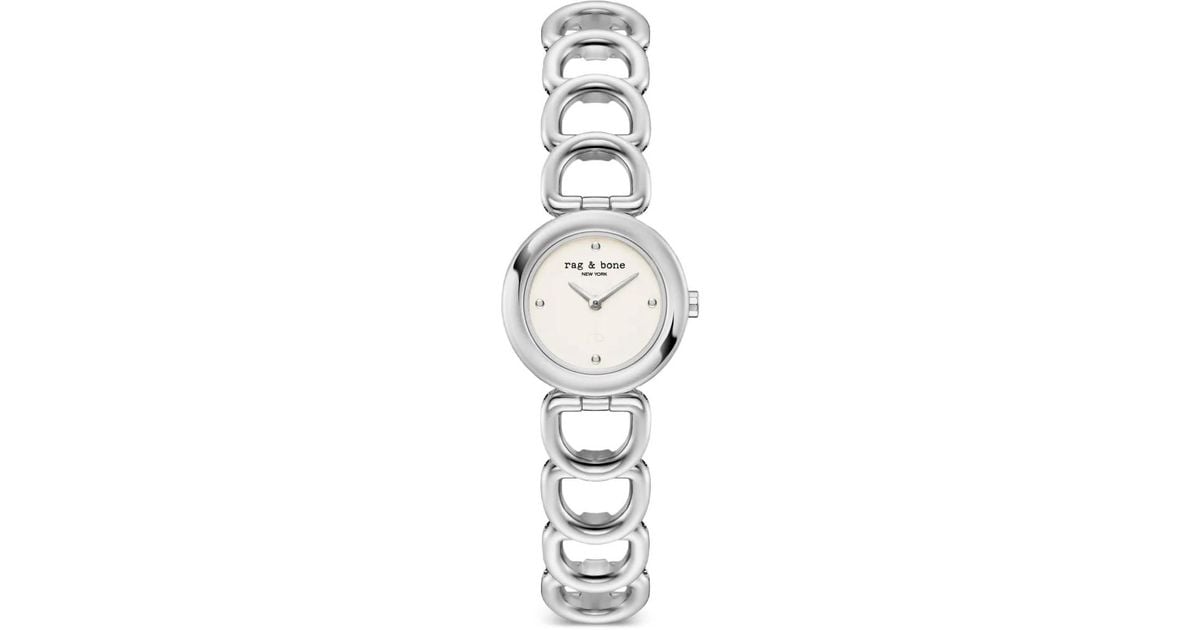 Materails Rag Rag & Bone Rounded 26Mm Watch in White | Lyst UK