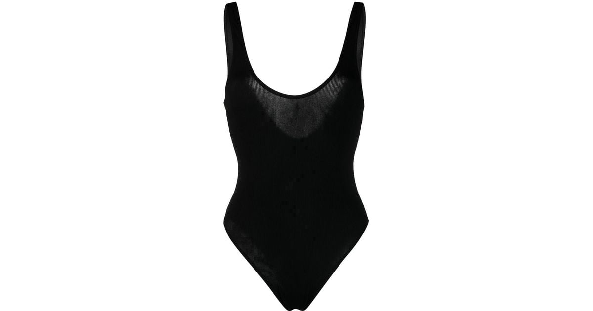 Lido Sette Rib One-piece Swimsuit in Black | Lyst