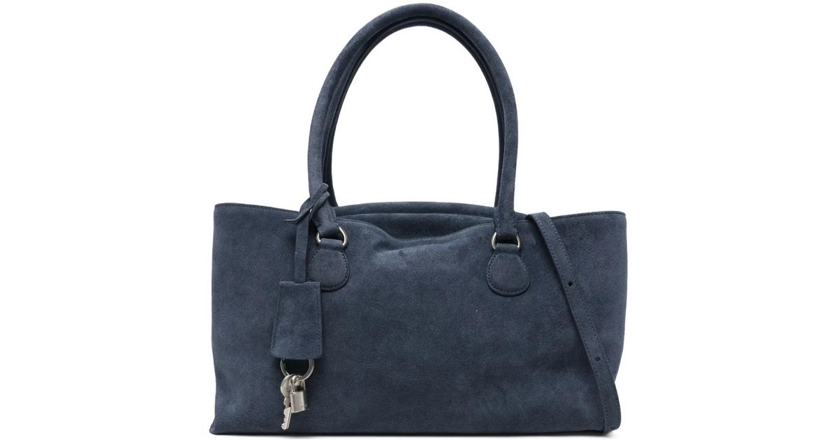 バッグ OSOI SHELL BROT (NAVY) OSOI Shell Brot Top Handle Tote Bag in Blue | Lyst