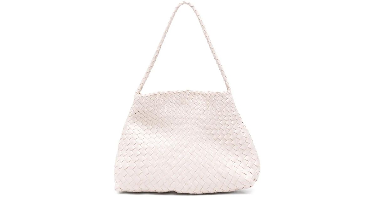 Dragon Diffusion Braided Handle Tote Bag in White | Lyst UK