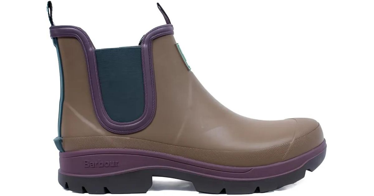 Paul Smith X Barbour Logo-Patch Rain Boots in Brown for Men | Lyst