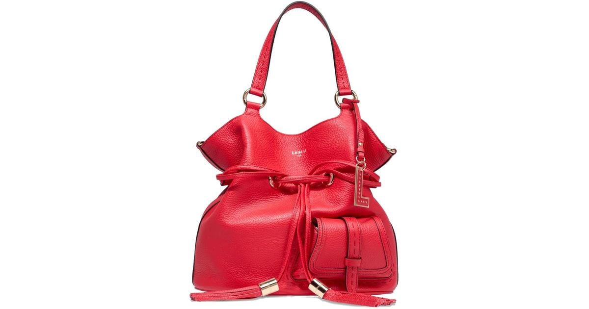Lancel Premier Flirt バケットバッグ レッド | Lyst