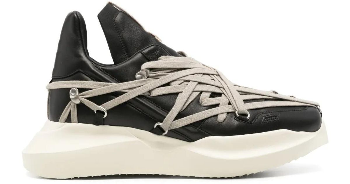メンズ Rick Owens Megalace Geth Runner スニーカー ブラック