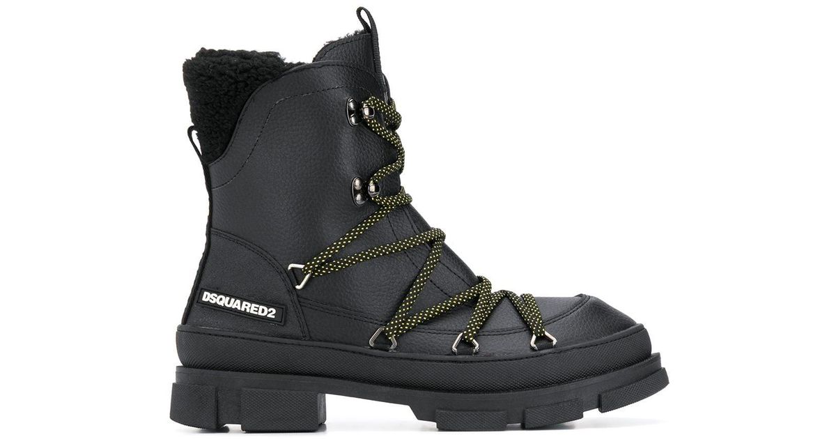 dsquared combat boots