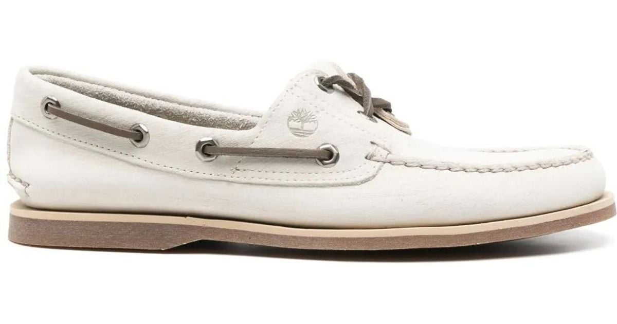 Timberland Mocassins Classic Blanc Épuré
