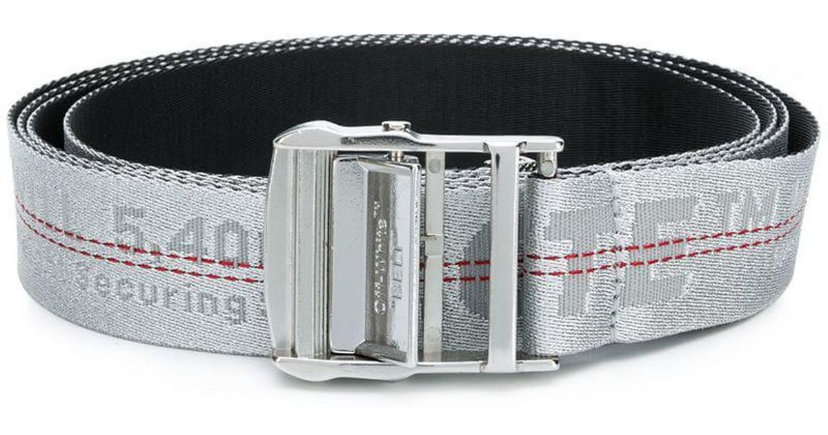 ceinture off white grise