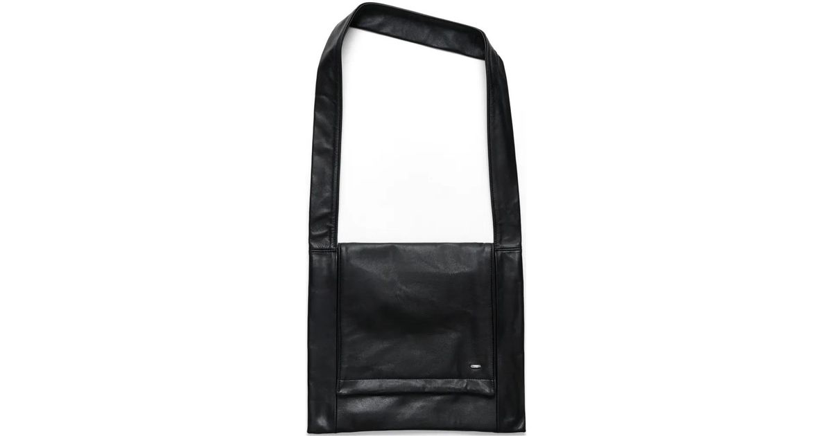 Our Legacy Logo Plaque Slim Shoulder Bag in Black for Men | Lyst UK
