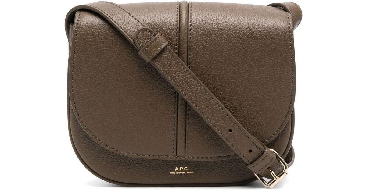 A.P.C. Betty Leather Shoulder Bag in Brown | Lyst