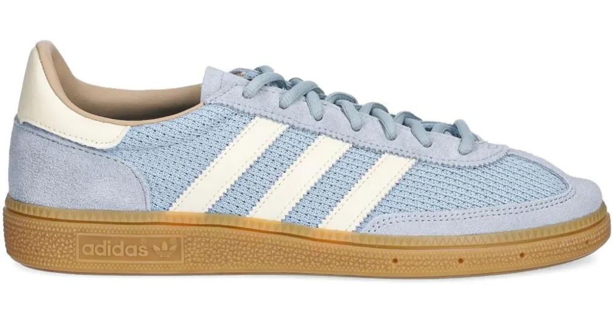 Adidas Handball Spezial Three Stripe Mesh Sneakers In Blue Lyst adidas-handball-spezial-three-stripe-mesh-sneakers-in-blue-lyst