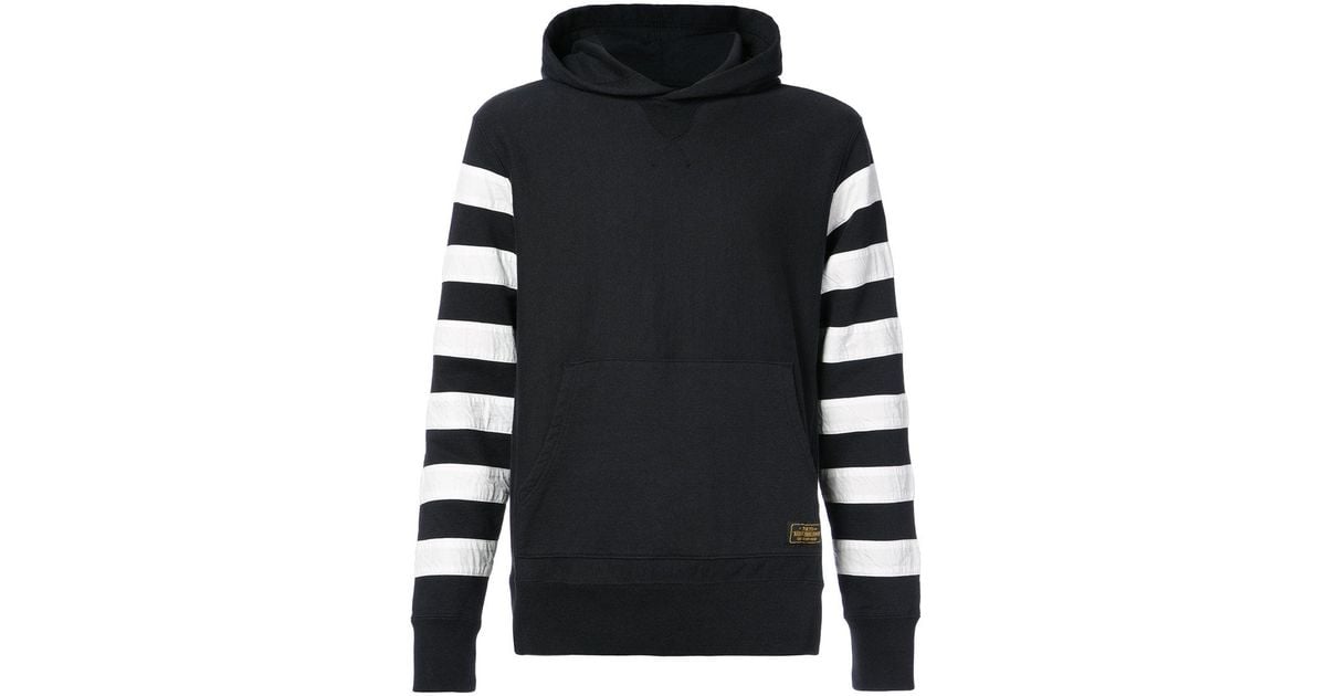 Neighborhood Racing Team Striped Sleeve Hoodie in Black for Men Lyst UK