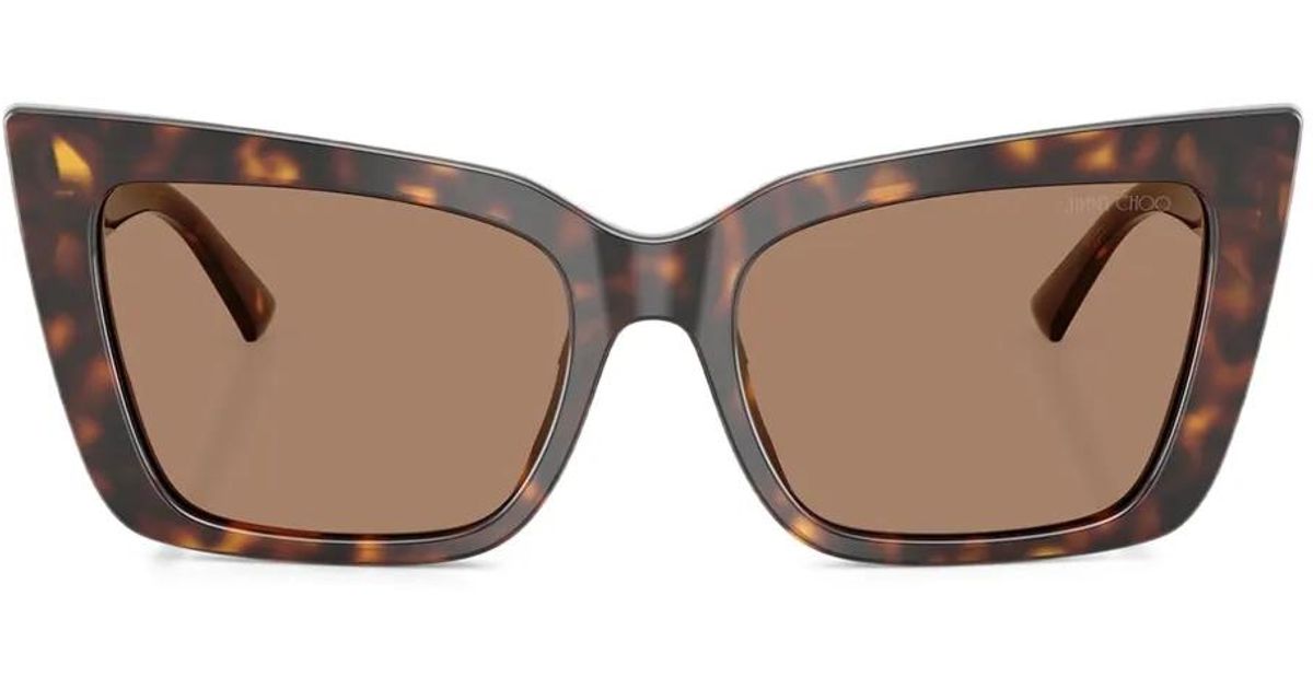Jimmy Choo Havana キャットアイ サングラス ブラウン | Lyst