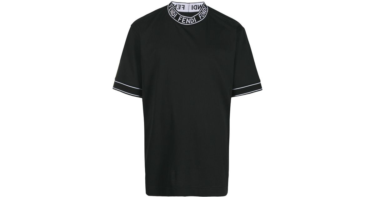 T-shirt Fendi Black size M International in Cotton - 32621871