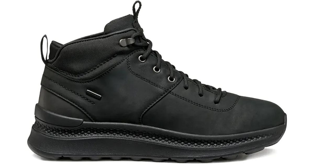 Geox Spherica Actif X2 Abx Lace-Up Fastening Boots in Black for Men | Lyst