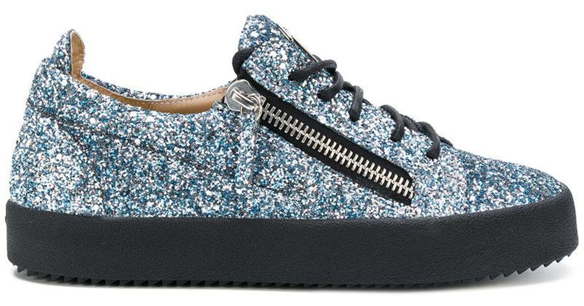 giuseppe zanotti glitter shoes