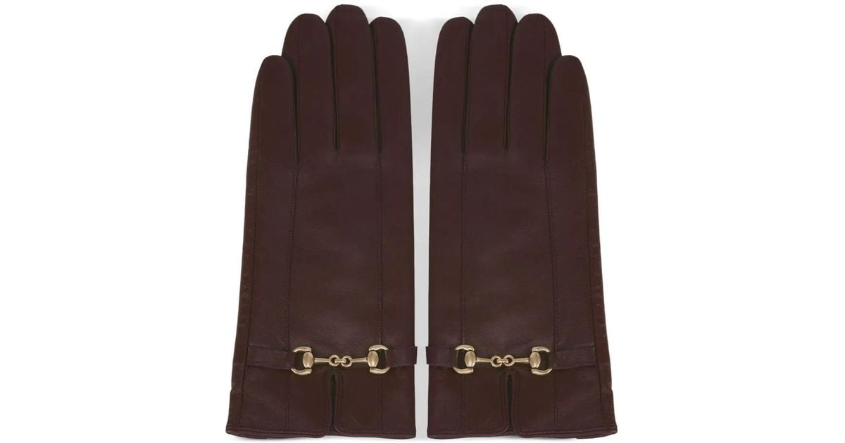 potamy-horsebit-leather-gloves-in-brown-lyst
