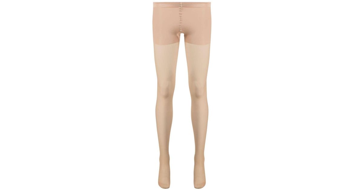 Wolford Control-top High-waisted Tights in Natural