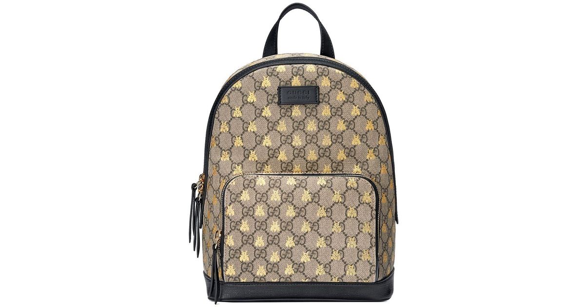 Gucci Canvas Gg Supreme Bees Backpack 