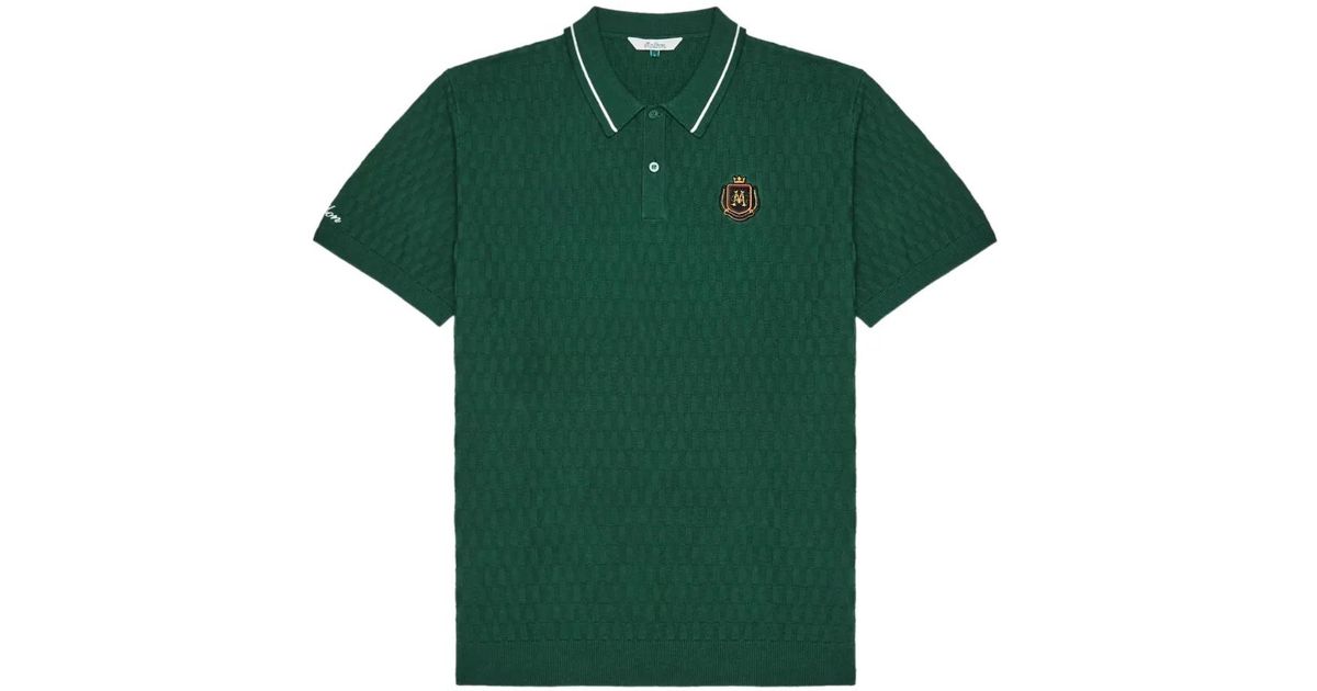 Malbon Golf Men Campania Knit Polo