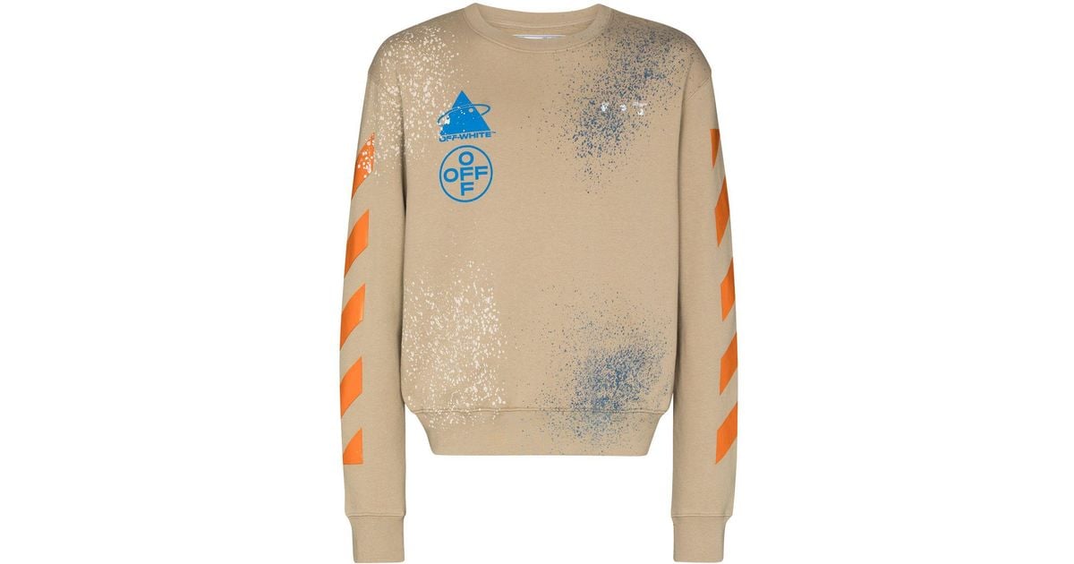 Symphony taxa Literacy Off-White c/o Virgil Abloh X Browns 50 Paint-splatter Sweatshirt for Men |  Lyst