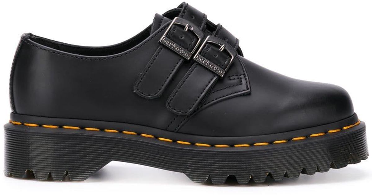 Double buckle deals doc martens