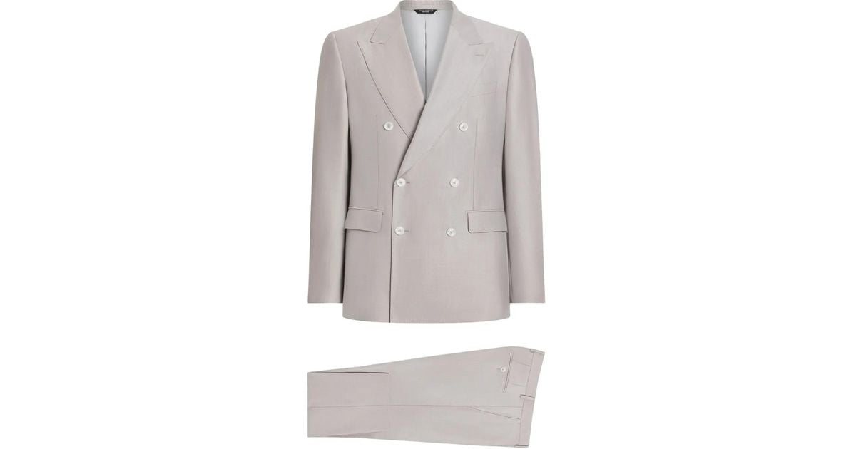Dolce & Gabbana Black Double Breasted Formal 3 Piece Suit