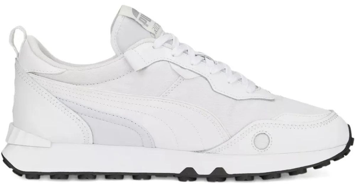 PUMA Rider Fv Leather Sneakers in White for Men | Lyst