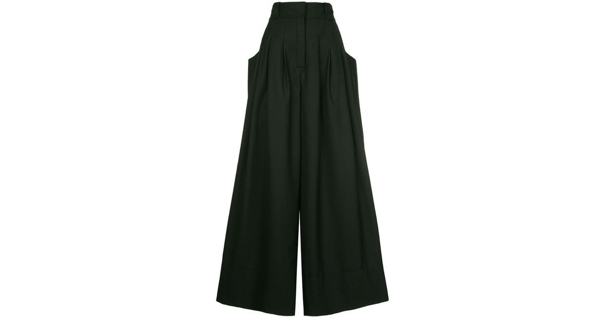 Aje. Wool Wendy Wide-leg Trousers in Black - Lyst