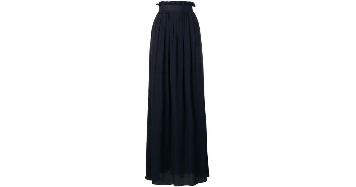 ESCADA Silk High-rise Skirt in Blue - Lyst