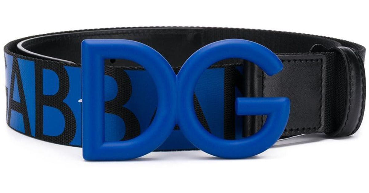 blue dolce and gabbana belt