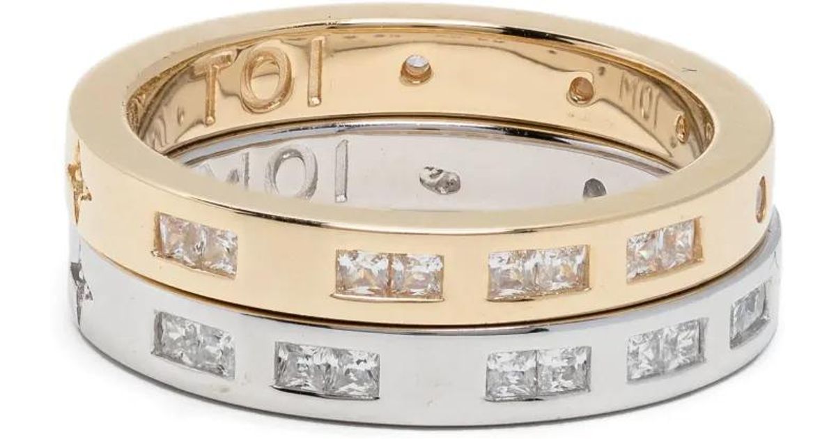 Apm Monaco Toi Moi Morse Code Ring in White | Lyst Australia