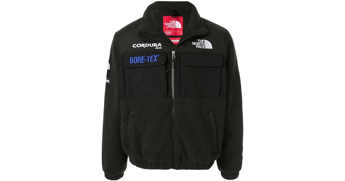 Supreme X The North Face Expedition Fleece Jacket Fw18 in Black 