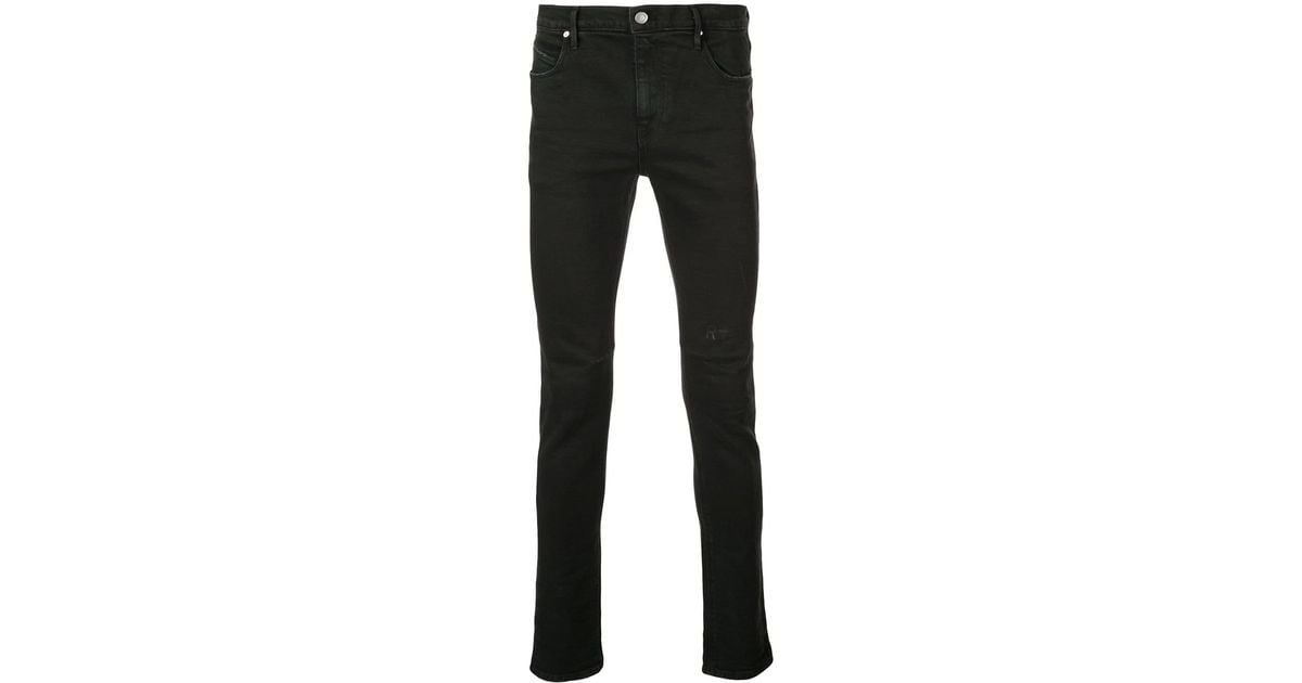 RTA Denim Cross Print Skinny Jeans in Black for Men - Lyst