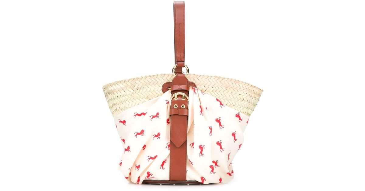 Cesta Panier mediana Chloé de Cuero | Lyst