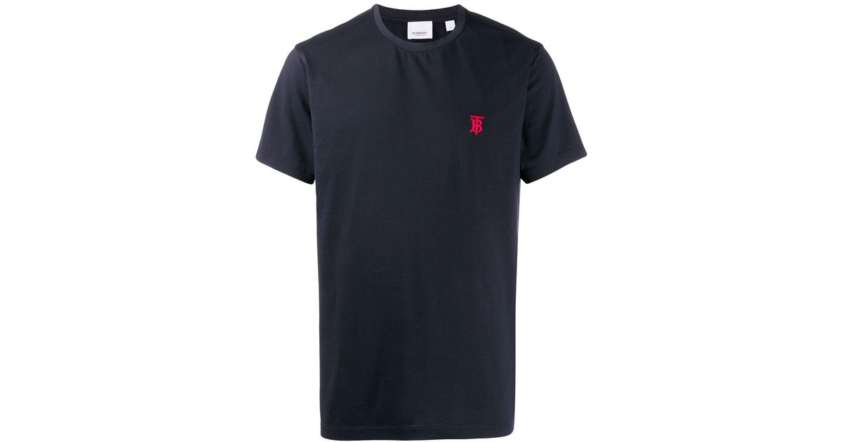 Camiseta con logo antiguo Burberry de hombre de color Azul | Lyst