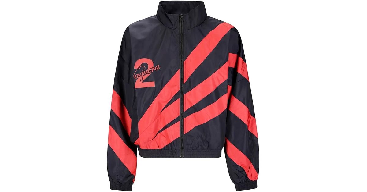 VAQUERA Logo-Print Windbreaker in Red | Lyst