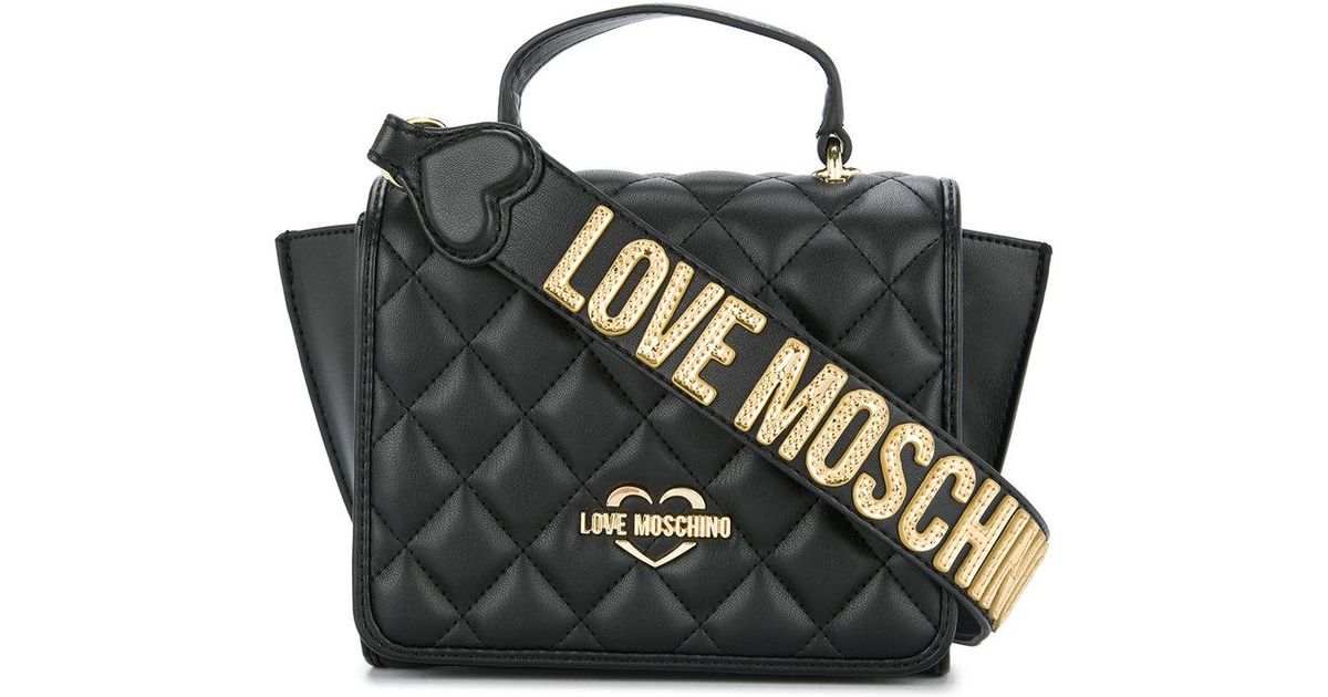 love moschino logo crossbody bag